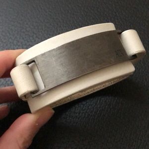 Armani Exchange leather bracelet